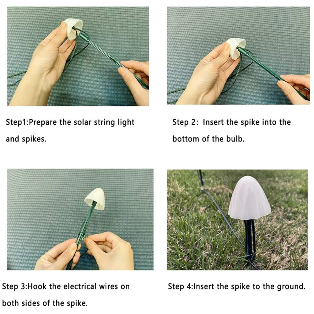 Solar Mushroom Light
