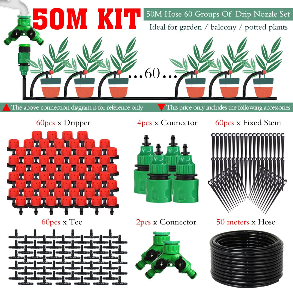MiracleDrops®️ | DIY Garden Drip Irrigation System (Complete Kit)
