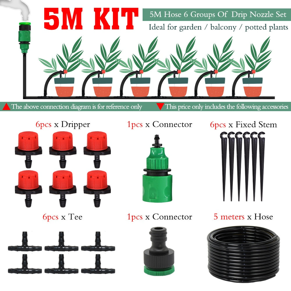 MiracleDrops®️ | DIY Garden Drip Irrigation System (Complete Kit)