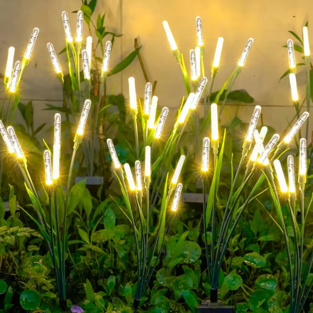 Swaying Solar Cattail Reed Lights