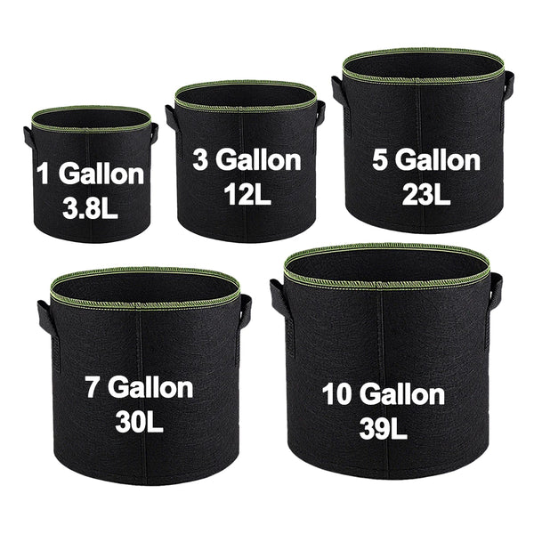 Aerated Fabric Grow Pots with Handles