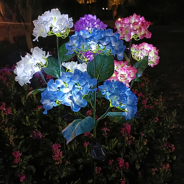 Solar Hydrangea Flower Lamp