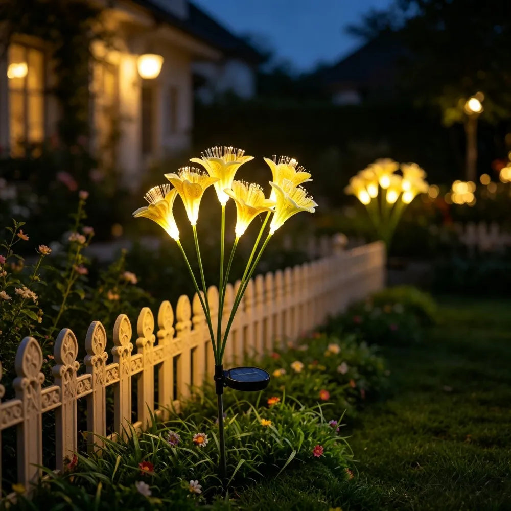 Solar Lily Flower Lights