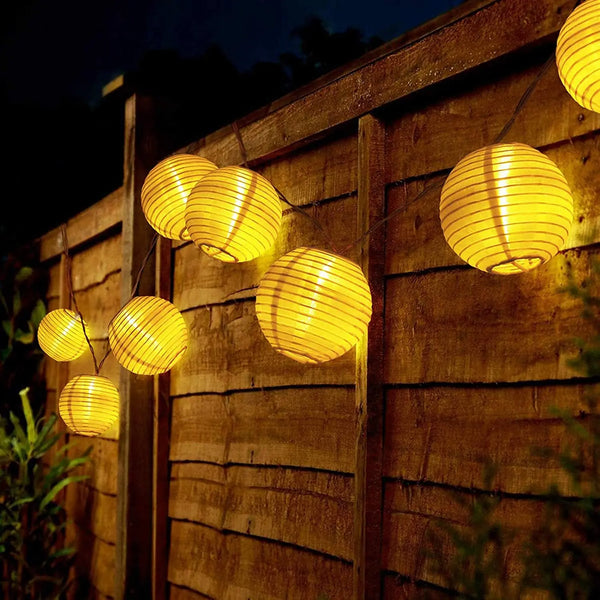 Waterproof Solar Lantern String Lights