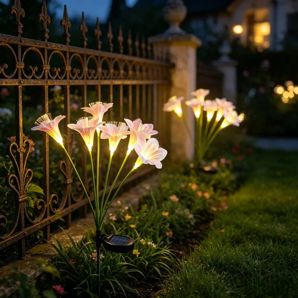 Solar Lily Flower Lights