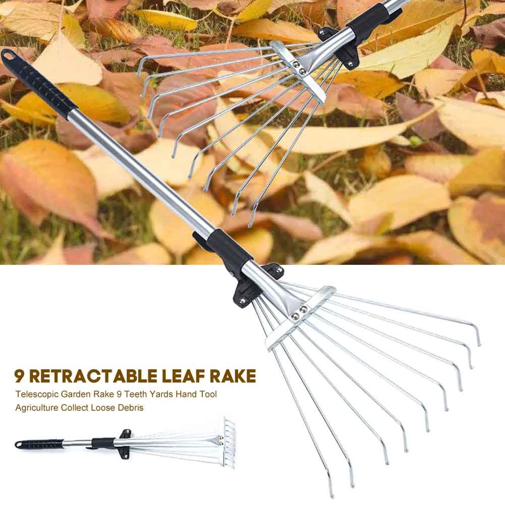 Mini Spring Rake Retractable & Lightweight Mini Garden Rake – NextGenGardening