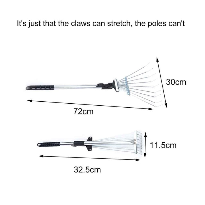 Retractable & Lightweight Mini Garden Rake – NextGenGardening™